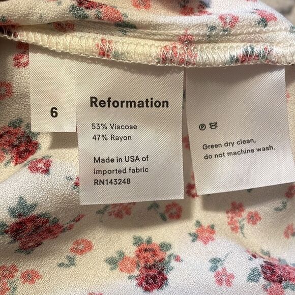 Reformation Two Piece Skirt Set Floral 6 - Picture 8 of 10